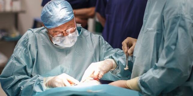 Surgery to remove varicose veins.